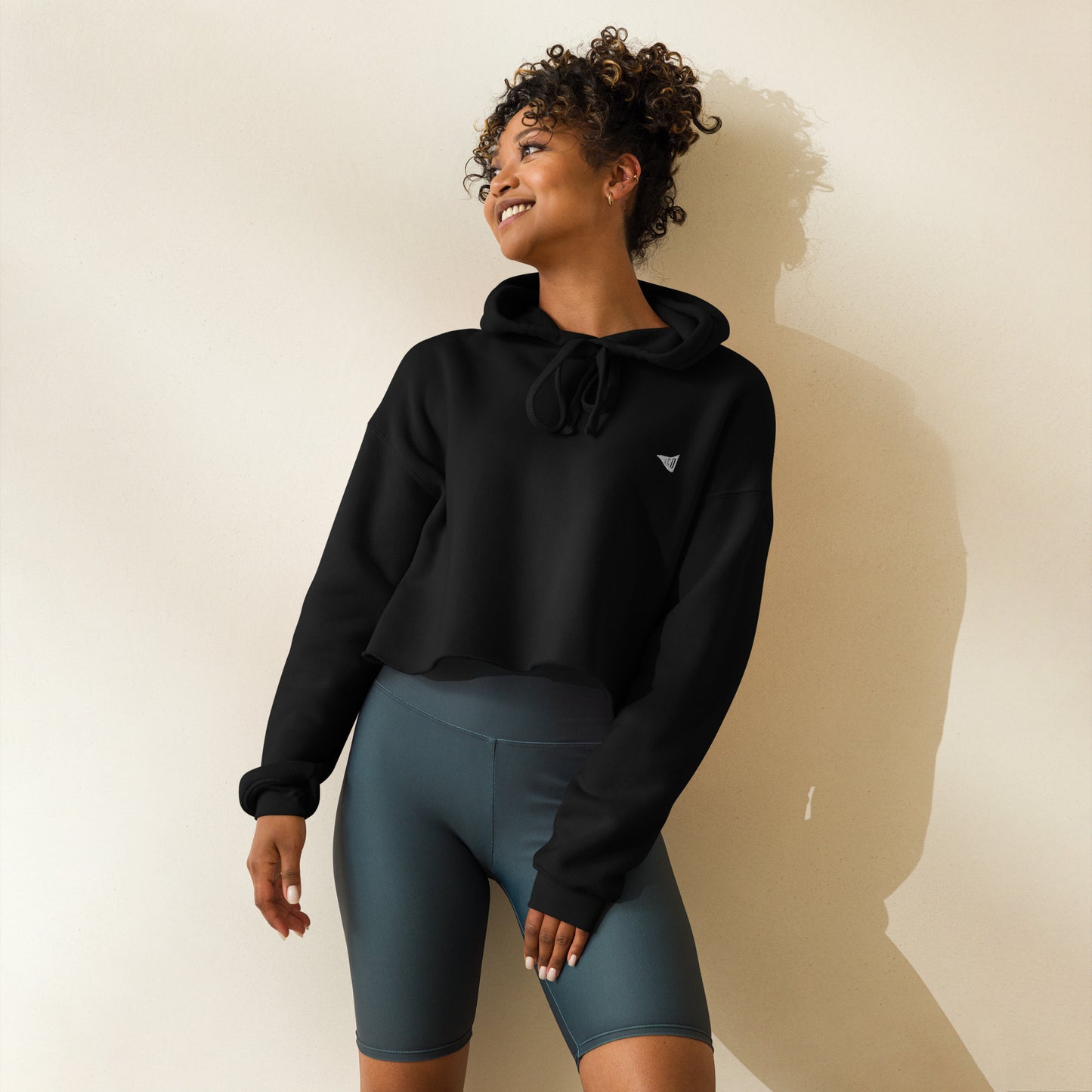CCD Flag Logo Crop Hoodie
