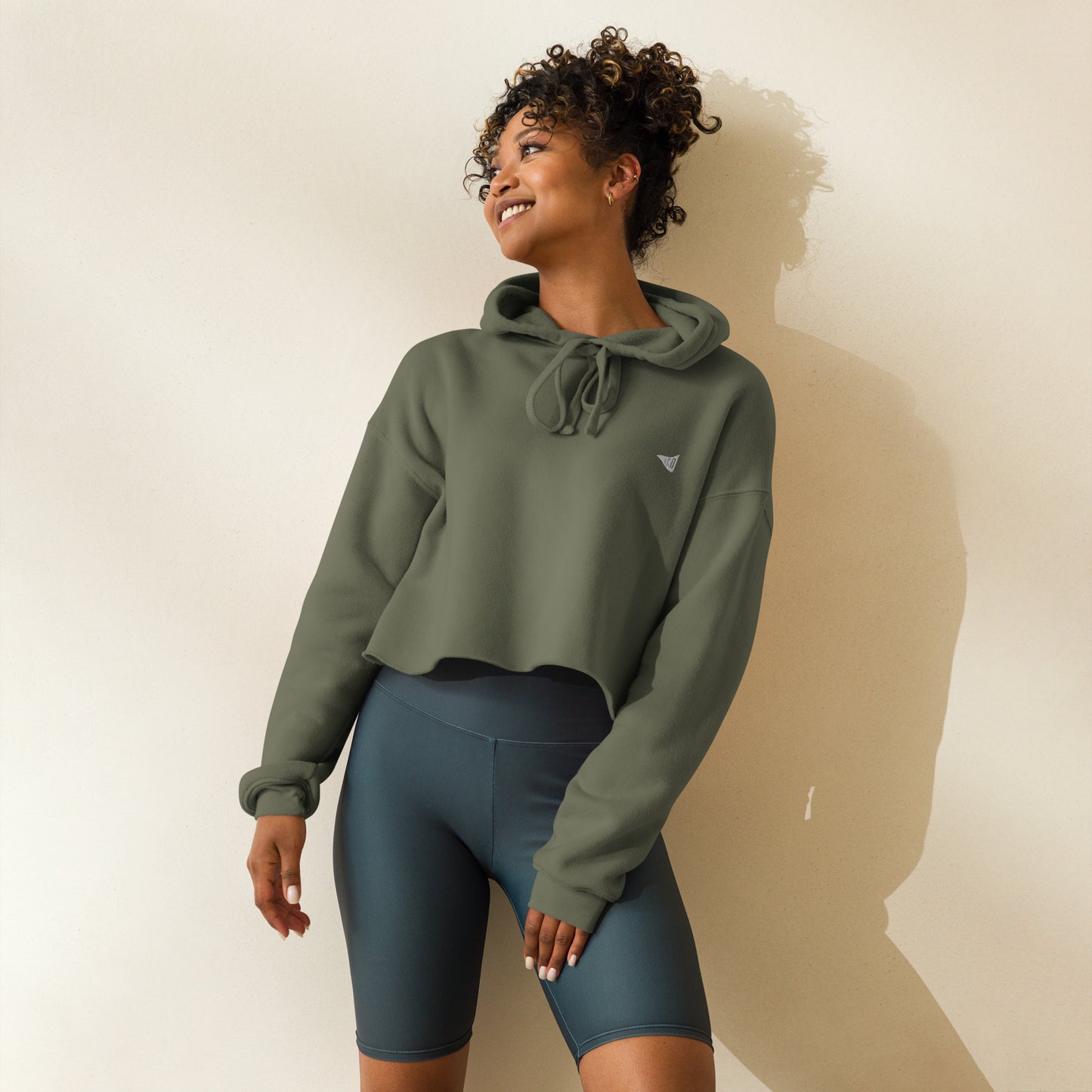 CCD Flag Logo Crop Hoodie